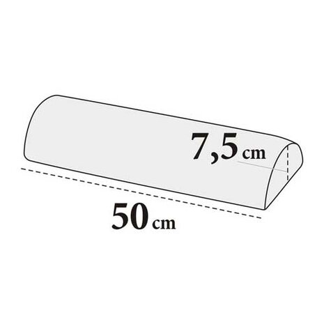 Medixwell Knierol halfrond WIT 7,5 cm x 50 cm