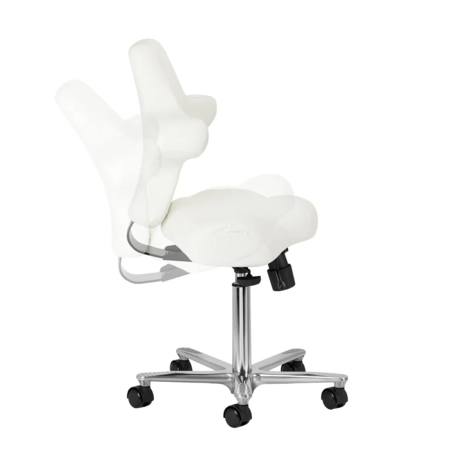 Pedicure Tabouret Azzurro met borst steun | WIT