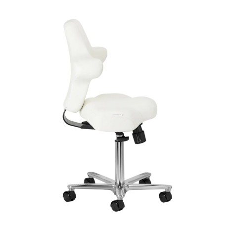 Pedicure Tabouret Azzurro met borst steun | WIT