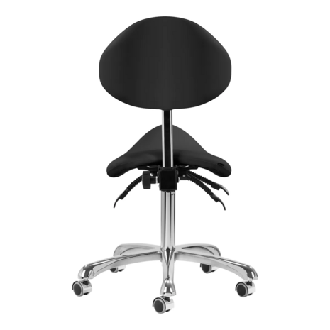 GIOVANNI Tabouret 1004 zadelkruk | ZWART