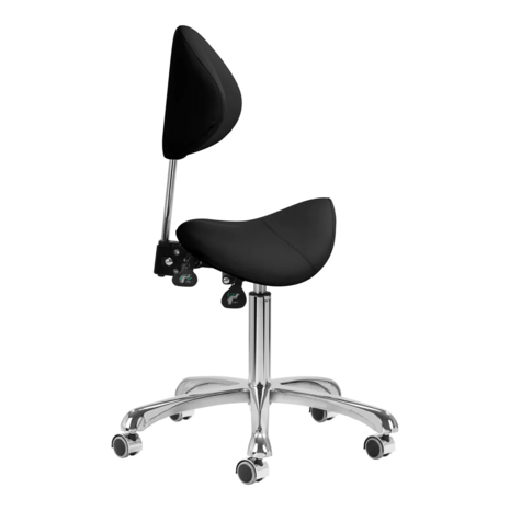 GIOVANNI Tabouret 1004 zadelkruk | ZWART