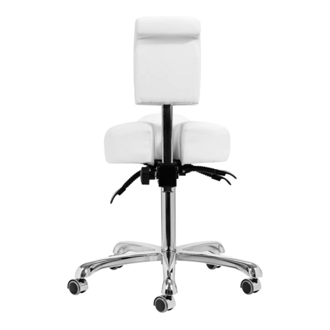 GIOVANNI Tabouret 1005 | Vierkant kussen | WIT