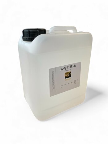 Body & Body massage olie neutraal + lichte citrus geur can 5 liter