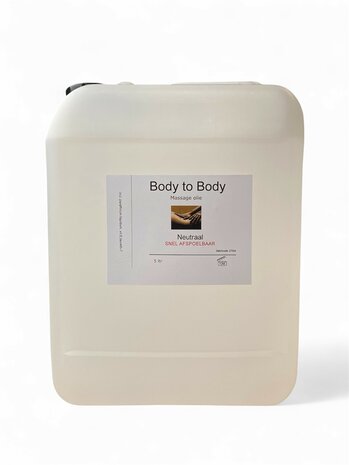 Body & Body massage olie neutraal can 5 liter (snel afspoelbaar)