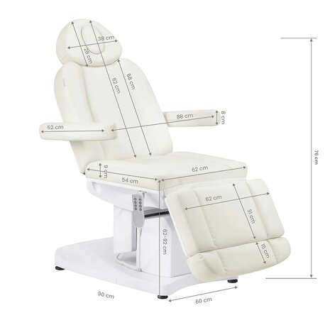  Swan Behandelstoel DANIELLA 2.0 deluxe 4-motorige met handbediening
