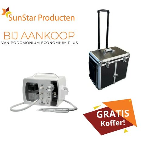Podomonium Ecomonium PLUS - ACTIE met GRATIS Pedicurekoffer (Zwart Legende)