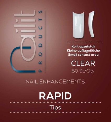 Nailit Tipbox Rapid Clear 100st.