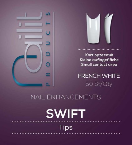 Nailit Tipbox Swift White 100 st.