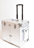 Pedicurekoffer deluxe Disco zilver