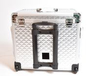 Pedicurekoffer deluxe Disco zilver