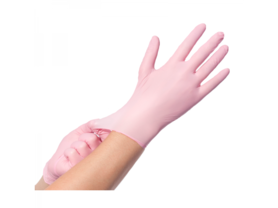 ABENA Handschoenen Nitrile Roze doosje 100 stuks