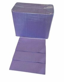 Sunstar Dental towel Uni met plastic laag - pak 125 stuks PAARS