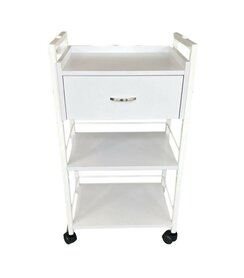 Swan Prof trolley - luxe werktafel 1 lade  kleur wit 