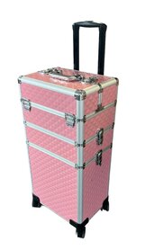 Podostar Make-up Koffer – Visagie koffer - ROZE - Professionele Opbergruimte voor al je Beautybenodigdheden