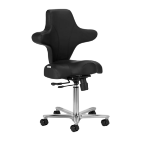Pedicure Tabouret Azzurro met borst steun | ZWART