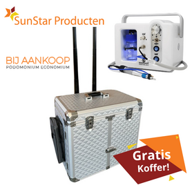    Podomonium Economium pedicure motor GRATIS Koffer (zilver)