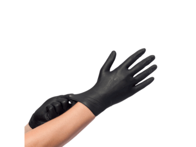  Handschoenen Nitrile zwart omdoos 10 doosjes à 100 stuks 